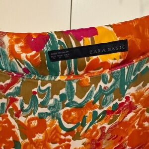Zara Multicolor Abstract Midi Dress